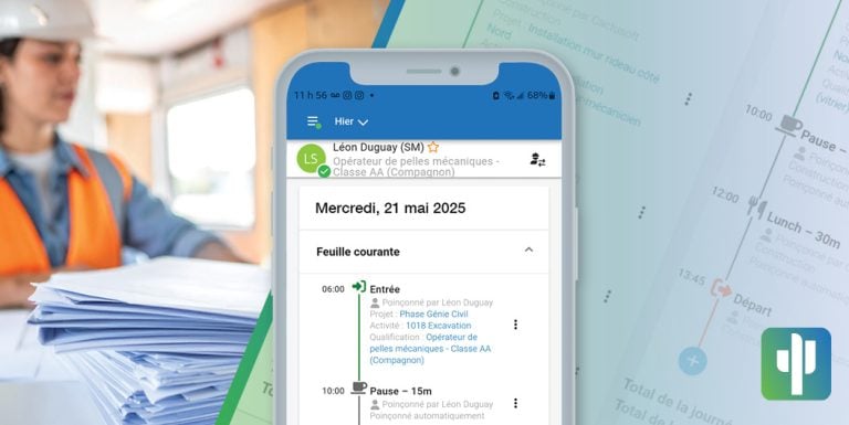 Suivi des heures et productivité sur le terrain